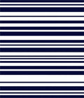 Bold Navy White Striped Classic Pattern Rug