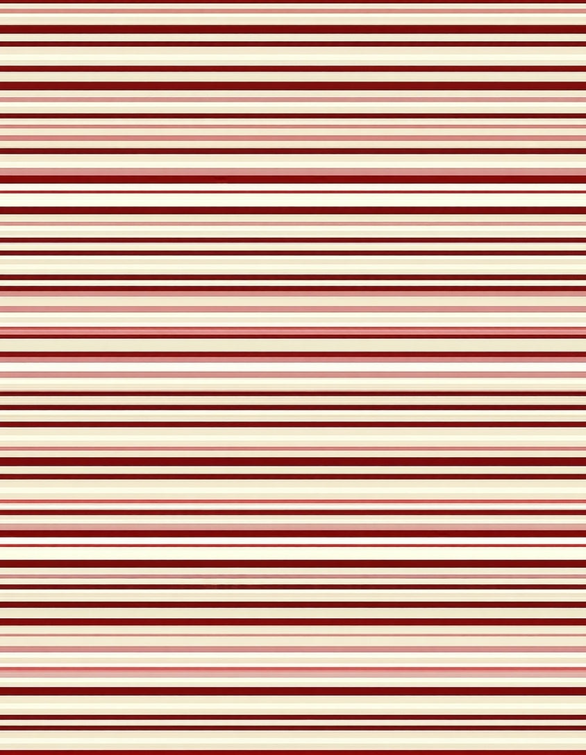 Classic Red White Striped Pattern Rug