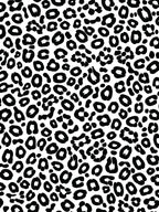Bold Black White Animal Pattern Rug