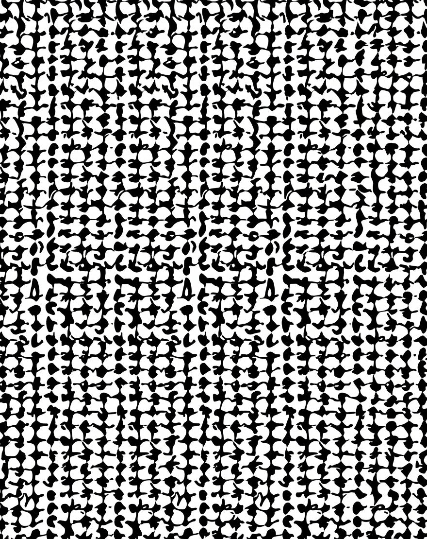 Abstract Black White Texture Pattern Rug