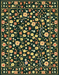 Antique Floral Vine Pattern Rug