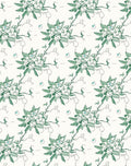 Delicate Floral Vines Botanical Design Rug