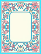 Art Nouveau Floral Swirls Rug
