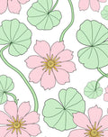 Pastel Floral Vine Pattern Rug