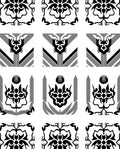 Monochromatic Symmetry Pattern Design Rug