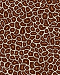 Brown Giraffe Spot Pattern Rug