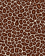 Brown Giraffe Spot Pattern Rug