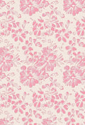 Pink Floral Sketch Pattern Rug