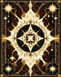 Celestial Sunburst Ornate Pattern Rug