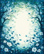 Enchanted Forest Floral Nature Rug