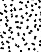 Abstract Block Elements Repeating Design Rug