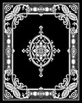 Ornate Floral Border Design Rug