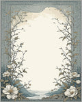 Art Nouveau Floral Arch Nature Rug