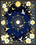 Celestial Floral Birds And Stars Rug