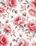Elegant Peony Floral Pattern Rug