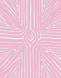 Abstract Swirl Pink Graphic Pattern Rug