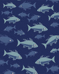 School Of Fish Pattern Design Rug