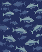 School Of Fish Pattern Design Rug