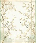 Elegant Plum Blossom Branch Design Rug