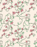 Delicate Floral Vines Pattern Design Rug