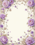 Pastel Floral Vine Scroll Rug
