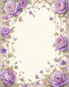 Pastel Floral Vine Scroll Rug