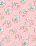 Painterly Floral Design In Blush Tones Rug