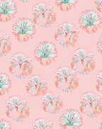 Painterly Floral Design In Blush Tones Rug