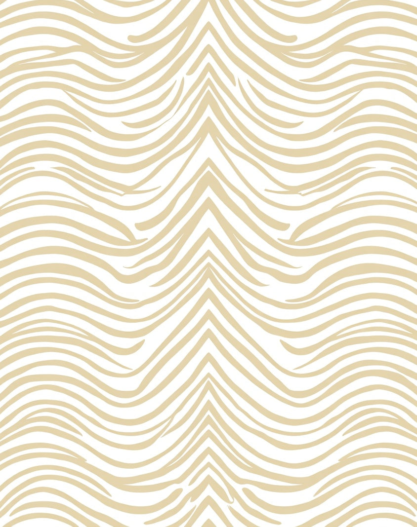 Neutral Wavy Animalistic Print Rug
