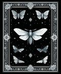 Monochromatic Butterfly Moth Pattern Rug