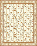 Filigree Floral Vine Pattern Rug