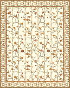 Filigree Floral Vine Pattern Rug