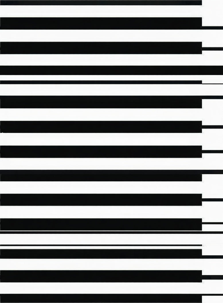 Minimalist Black White Stripes Rug