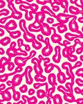 Abstract Organic Pink Swirl Pattern Rug