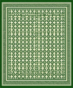 Geometric Maze Pattern Decorative Rug