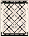 Classic Lattice Border Design Rug