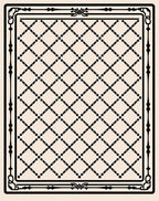 Classic Lattice Border Design Rug