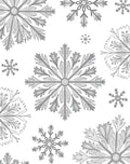 Gray Snowflake Collection Rug