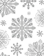 Gray Snowflake Collection Rug