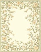 Floral Twig Vine Pattern Rug