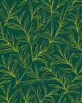 Golden Leafy Vine Pattern Rug