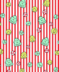 Red Striped Holiday Treat Scatter Rug