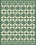 Classic Floral Lattice Geometric Design Rug