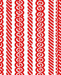 Bold Red Vertical Stripe Collection Rug