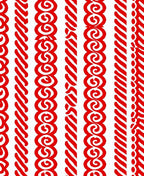 Bold Red Vertical Stripe Collection Rug