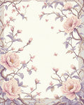 Delicate Blossom Floral Pattern Art Rug