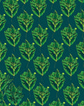 Emerald Leaf Pattern Design Rug