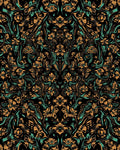 Intricate Floral Symmetry Pattern Rug