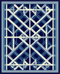 Geometric Lattice Pattern Rug