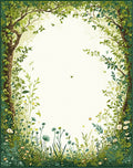Enchanted Forest Floral Vines Rug